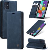 Casemania Hoesje Geschikt voor Samsung Galaxy A72 Navy Blue - Portemonnee Book Case