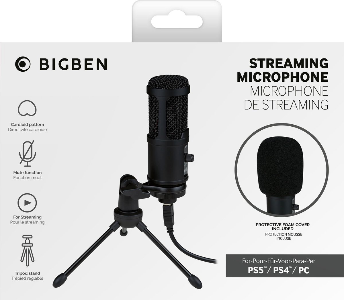 Microphone de Streaming sur trépied pour PS4, PS5 et PC - Nacon