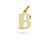 Gouden Letter Hanger B 14 karaats
