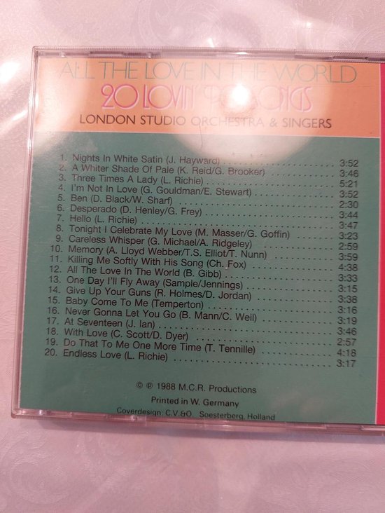 All the Love in the World, various artists | CD (album) | Muziek | bol