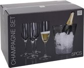 Atmos fera champagne-emmer en 4 glazen set