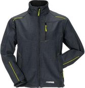 Planam Softshell Outdoor Neon (3398) - Zwart | Geel - XL