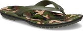 Crocs Slippers - Maat 39/40 - Unisex - groen/beige/zwart