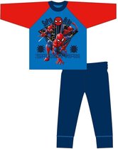 Spiderman pyjama - 100% katoen - Spider-Man pyjamaset - maat 128