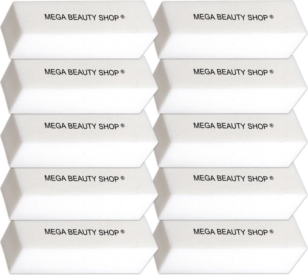 Goedkoopste NAGEL POLIJSTBLOK WIT (10STUK) - POLIJST -VIJL - NAGEL - WIT - 1OSTUK