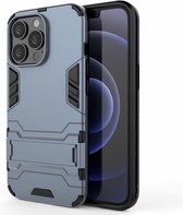iPhone 13 Pro Schokbestendig Hoesje Blauw - Cacious (Forca Serie)