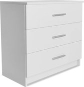 Eunoia Commode 3 Lades Lys Wit