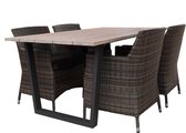 Sunbury dining tuinset X Bordeaux 5-delig 180x100cm
