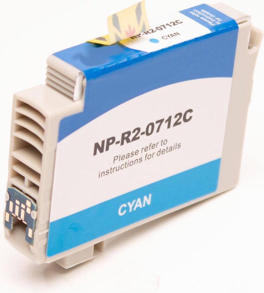 Inkmaster Premium Huismerk inkt cartridge voor Epson T0712 C XL Cyaan blauw hoge capaciteit
