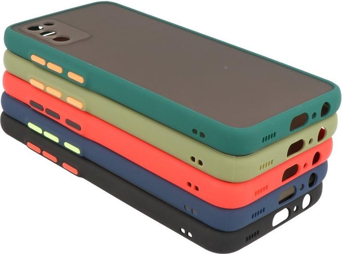 Hoesje Geschikt voor de Samsung Galaxy A02s - Hard Case Backcover Telefoonhoesje - Groen