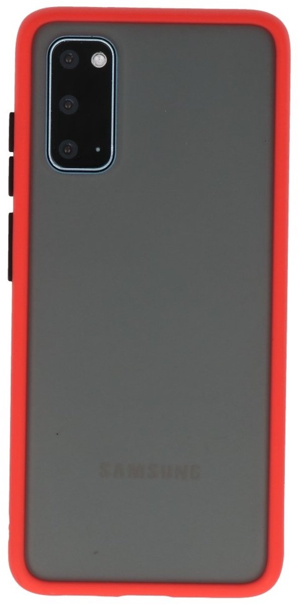 Hoesje Geschikt voor de Samsung Galaxy S20 - Hard Case Backcover Telefoonhoesje - Rood