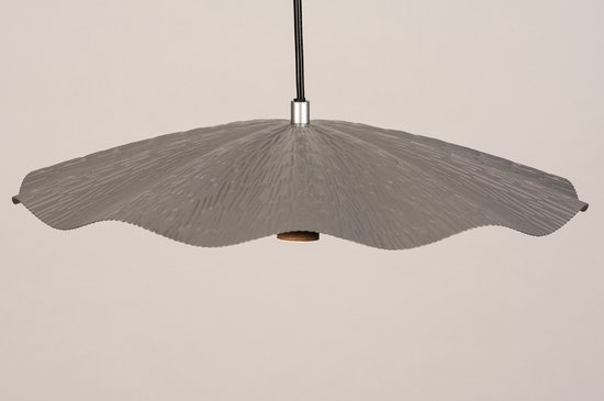 Lumidora Hanglamp 74164 - FLORLI - E27 - Zilvergrijs - Zilver -oud zilver - Metaal - ⌀ 40 cm