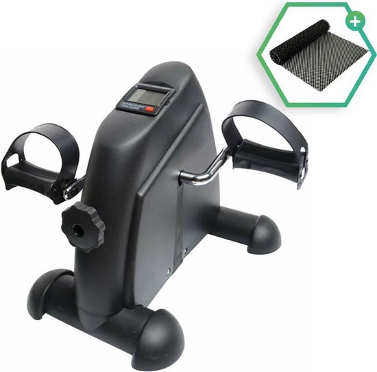 Dreaver Stoelfiets - LCD-scherm - Inclusief Antislipmat - Bureaufiets - Bewegingstrainer - Deskbike - Mini hometrainer - Pedaaltrainer