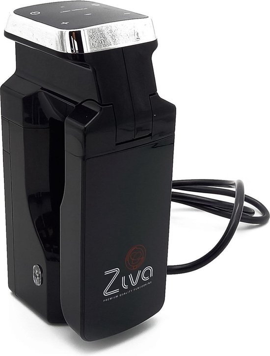 Ziva Sense sous vide stick compact 800W IPX7 (25 liter) - Nauwkeurige temperatuurinstelling en timer voor perfect koken, sous-vide precisiekookpan, dompelthermostaat, voor gezonde voeding - Sous vide circluator met touch screen - Slowcooker - Timer