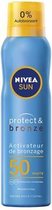 NIVEA Sun Protect & Bronze SPF 50 zonnebrandspray 200 ml Waterbestendig Lichaam