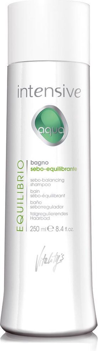 Vitality’s Intensive Aqua Equilibrio Sebo-Balancing Shampoo - 250ml - vrouwen - Voor Gevoelige hoofdhuid/Vet haar