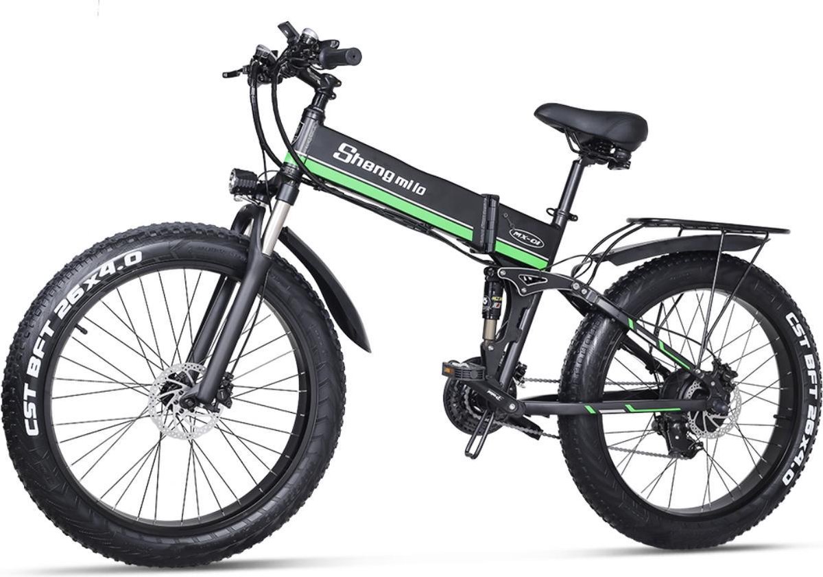 Matrix E Bike Shengmilo Elektrische Fiets Fat Tire ebike 1000W lithiumbatterij 26 Inch Shimano 21 Speed heren