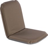 Comfort Seat Regular Taupe - Verstelbaar Rugkussen met Intern Scharnierframe - 40 Posities | Bekleding vervaardigd uit Sunbrella Solution Dyed Acryldoek - Galvaniseerd Intern Frame - Anti-slip onderzijde - Verplaatsbaar zitcomfort - Bootstoel
