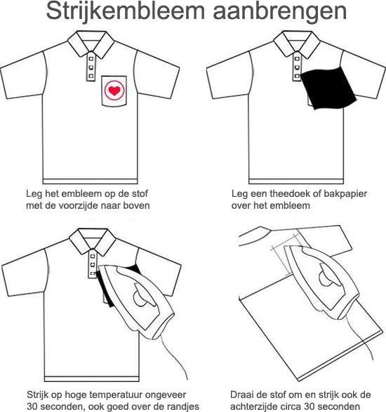DOPENSPI 26 stuks letters om op te strijken, A-Z, geborduurde