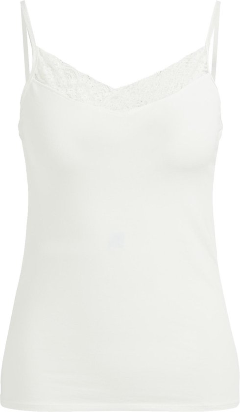 WE Fashion Dames singlet met kant - Maat S
