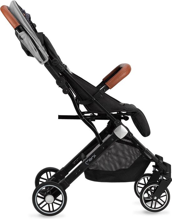 MoMi Estelle Kinderwagen - Lichtgewicht Buggy - Compact Opvouwbaar - Met Verstelbare Rugleuning - Reisbuggy 6+ Maanden - Grijs van MoMi — afbeelding 2