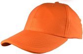Benza - Katoenen Soft Brushed Cap – 5 Panel - Oranje