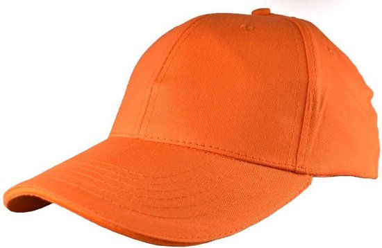 Benza - Katoenen Soft Brushed Cap – 5 Panel - Oranje