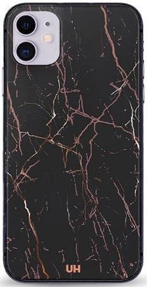 Telefoonhoesje - Back Cover - Geschikt Voor Apple IPhone 12 - Zwart En Roze