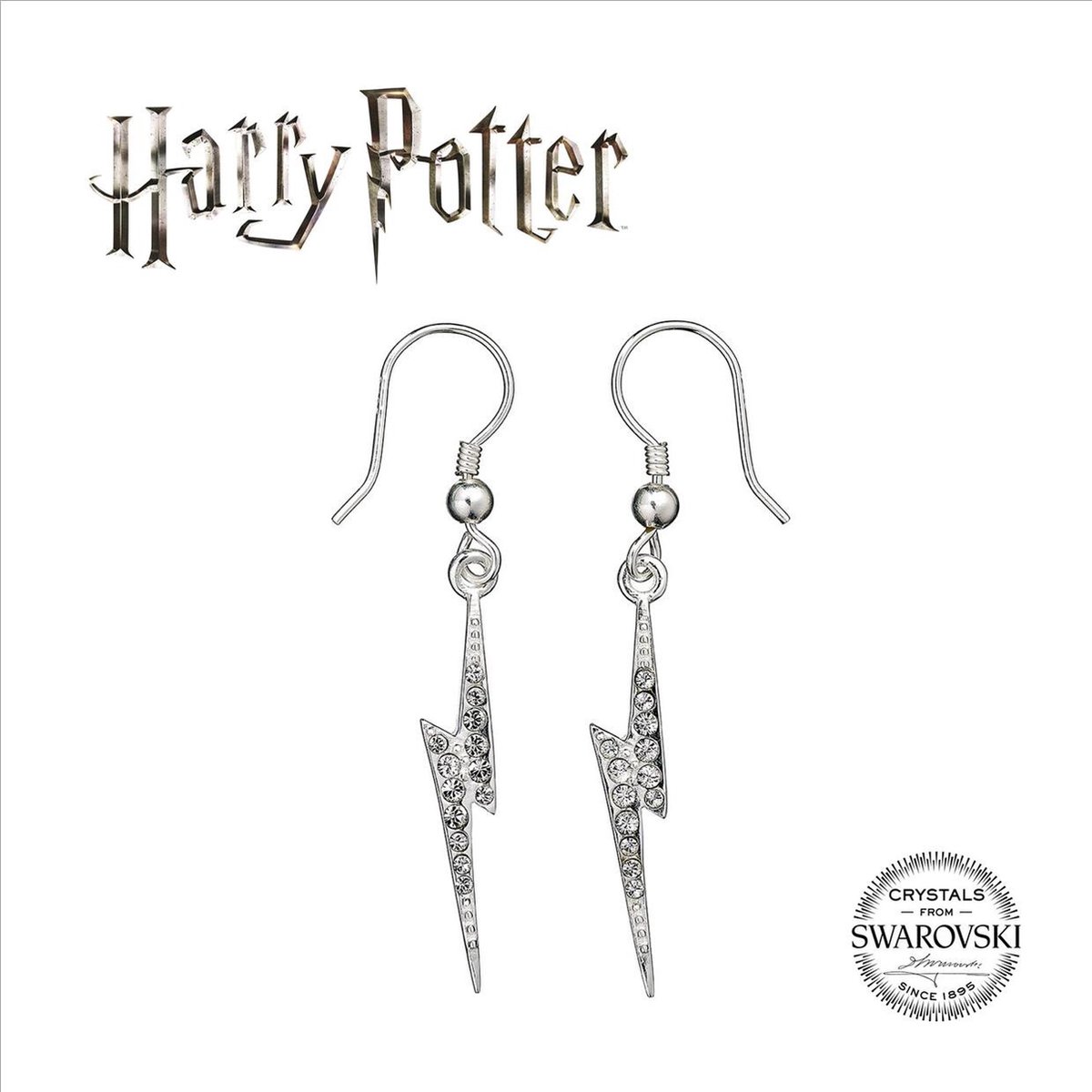 The Carat Shop - Harry Potter Sterling Zilveren Bliksemschicht Hanger Oorbellen