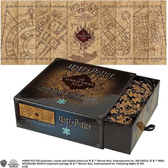 Harry Potter Puzzel - Legpuzzel - The Marauder's Map - 1.000 stukjes - The Noble Collection