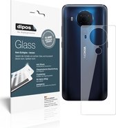 dipos I 2x Pantserfolie helder compatibel met Nokia 5.4 Achterkant Beschermfolie 9H screen-protector (expres kleiner dan het glas omdat het gebogen is)
