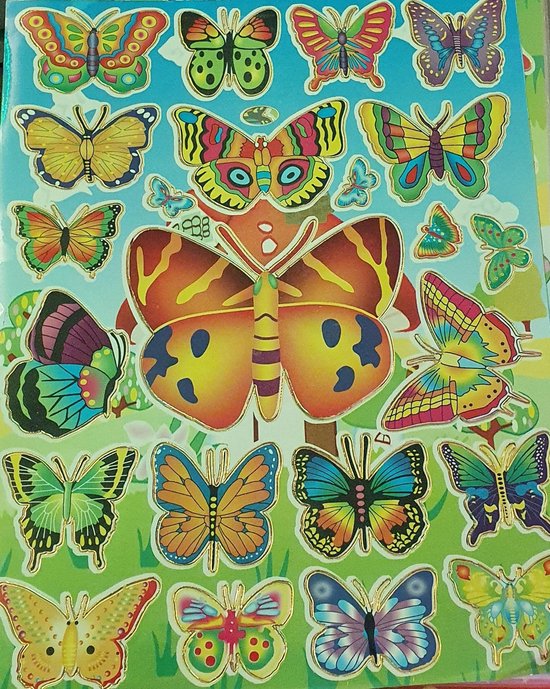 Stickers - Vlinders - 24 stuks