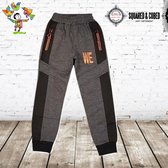 Jogger WE grijs oranje 98/104 -s&C-98/104-Joggingbroeken