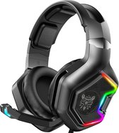 Strex Gaming Headset met Microfoon RGB Verlichting - 7.1 Surround Sound - PC + PS4 + PS5 + Xbox One