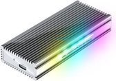 Maiwo K1685P4 M.2 SATA & NVMe SSD naar USB3.1 GEN2 - 10Gbps - RGB - Zwart