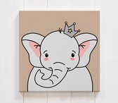 Peinture sur toile si douce - cadeau maternité - toile éléphant - chambre bébé - chambre de bébé - animaux - éléphant - décoration