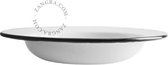 Zangra emaille diep bord Ø 24 cm - wit