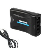 HDMI naar Scart Adapter - Full HD - 720P / 1080P - Plug & Play - Scart Schakelaar - Zwart