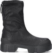 Vic Matie 1w3158d Enkellaarsjes - Enkelboots met rits - Dames - Zwart - Maat 37