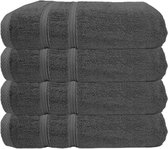 The One set 675 g/m² Antraciet - 4x handdoek 70x140cm - Ultra de Luxe