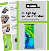 dipos I 2x Beschermfolie mat compatibel met Xiaomi Mi Note 10 Pro Folie screen-protector (expres kleiner dan het glas omdat het gebogen is)