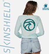 Skinshield by Vapor Apparel - UPF 50+ UV-zonbeschermend sport top dames, lange mouwen - Sea Grass - Green Wave - XL