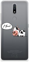 Foto hoesje Nokia 2.4 Telefoon Hoesje Gepersonaliseerd Cadeau Cow