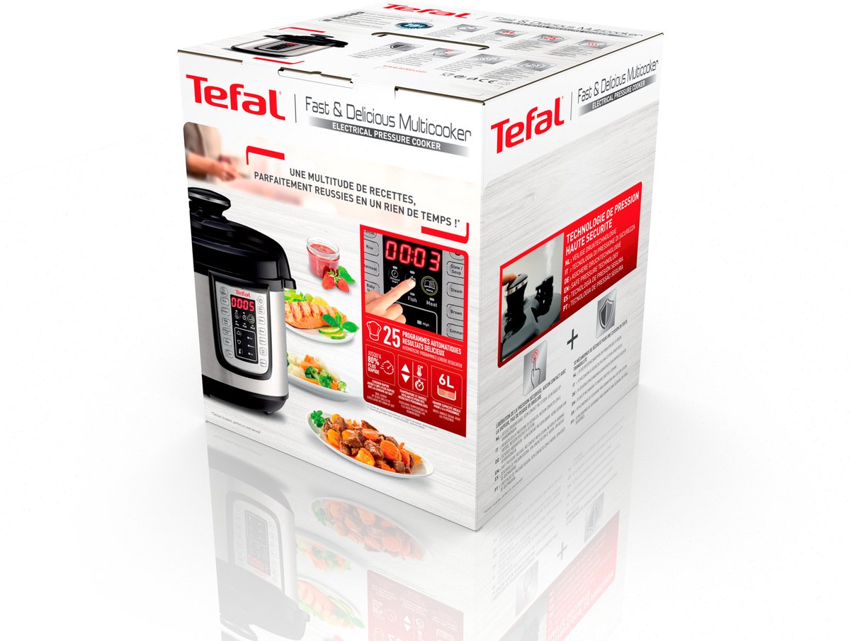 Tefal All-in-One CY505E - Multicooker - Slowcooker - Snelkookpan - 6L - Digital Timer – foto 7