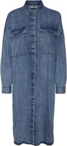 Noisy May NMFLANNY L/S LONG SHACKET Denim dames Jas - Maat XS