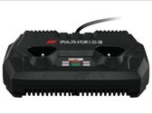 PARKSIDE® Dubbele oplader 12V - 2x4,5 A -  Voor het gelijktijdig opladen van 2 accu's - ook met verschillende capaciteiten - 150W - Geschikt voor de 12V accu's uit de Parkside® 12V familie - Kabellengte 2M