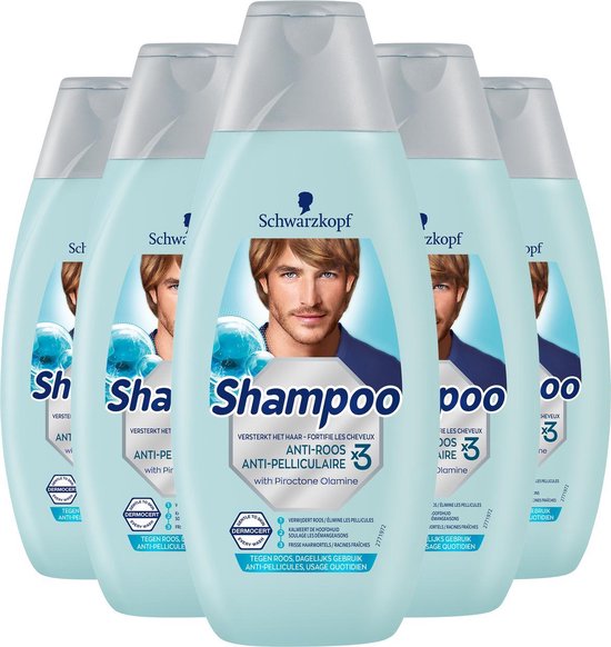 Schwarzkopf Anti-Roos Shampoo 5x 400ml - Voordeelverpakking | bol