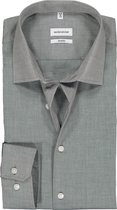 Seidensticker shaped fit overhemd - grijs - Strijkvrij - Boordmaat: 37