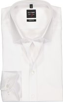 OLYMP Level 5 body fit overhemd - wit - Strijkvriendelijk - Boordmaat: 43