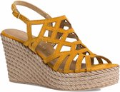Marco Tozzi Dames Sandaaltje 2-2-28345-26 627 geel F-breedte Maat: 36 EU